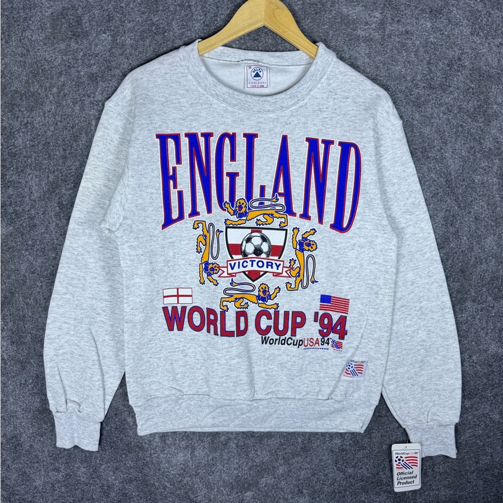 RARE Vintage 1991 World Cup USA 94 Gray Sweatshirt Size M Made In USA NWT